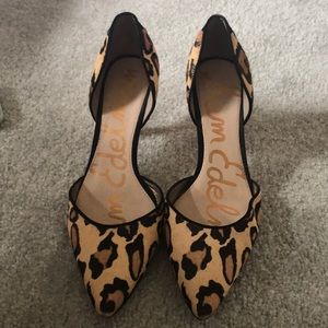 Sam Edelman Telsa Animal Printed Fur d’Orsay Pump